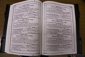 Laurens Co, GA, Marriages Book N, 1905 - 1915, White, P 534-535.JPG