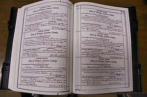 Laurens Co, GA, Marriages Book N, 1905 - 1915, White, P 536-537.JPG