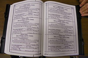 Laurens Co, GA, Marriages Book N, 1905 - 1915, White, P 558-559.JPG