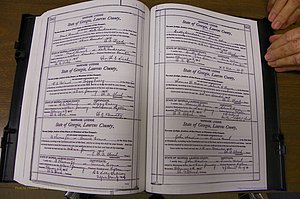 Laurens Co, GA, Marriages Book N, 1905 - 1915, White, P 562-563.JPG