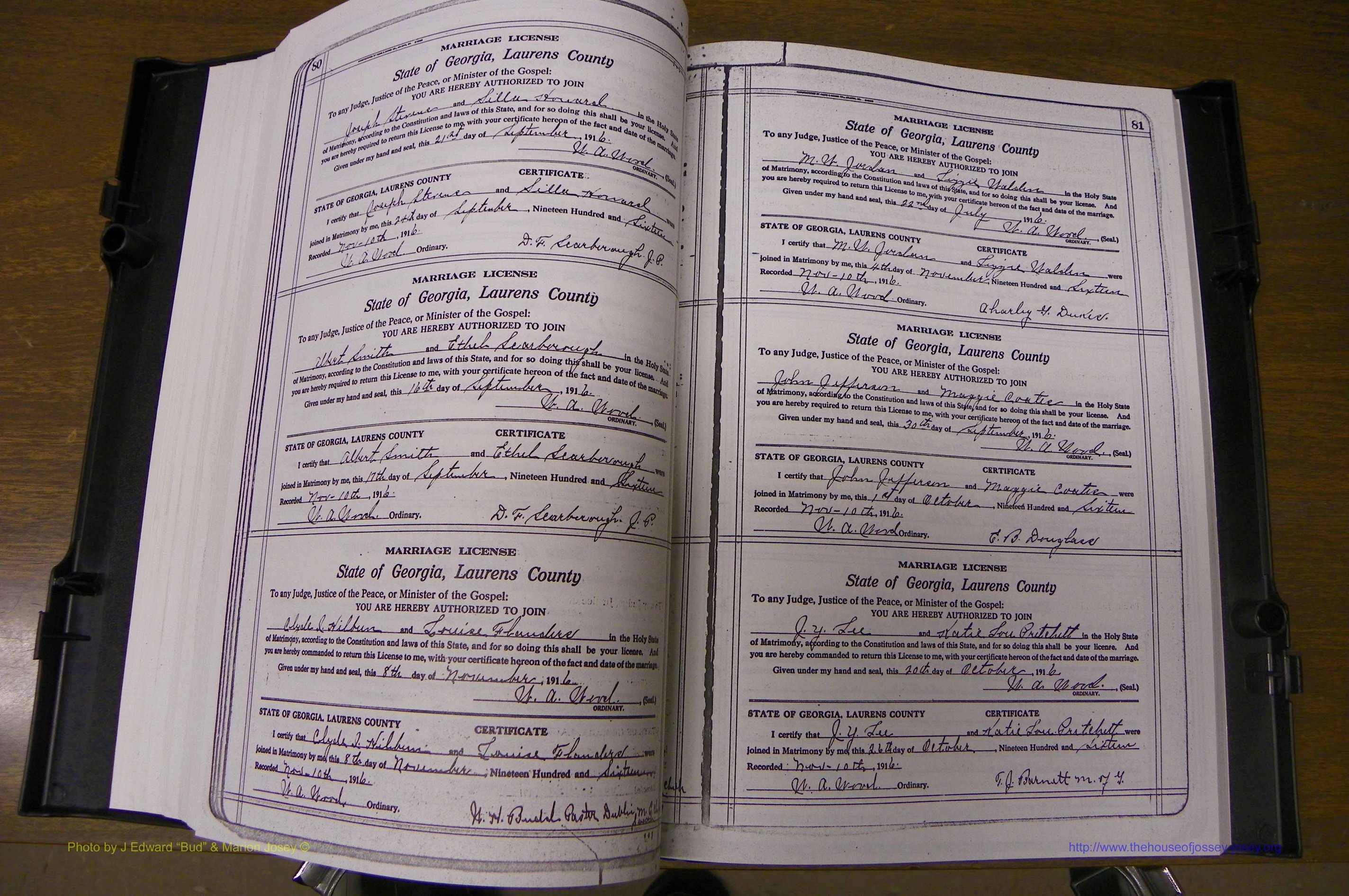 Laurens Co, GA, Marriages Book P, 1915 - 1924, White, P 080-081.JPG