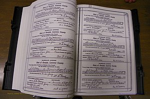 Laurens Co, GA, Marriages Book P, 1915 - 1924, White, P 100-101.JPG