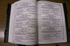 Laurens Co, GA, Marriages Book P, 1915 - 1924, White, P 102-103.JPG