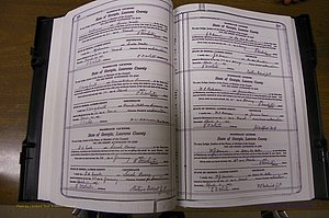 Laurens Co, GA, Marriages Book P, 1915 - 1924, White, P 118-119.JPG