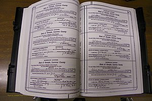 Laurens Co, GA, Marriages Book P, 1915 - 1924, White, P 140-141.JPG
