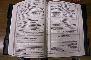 Laurens Co, GA, Marriages Book P, 1915 - 1924, White, P 156-157.JPG