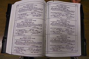 Laurens Co, GA, Marriages Book P, 1915 - 1924, White, P 260-261.JPG