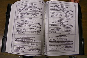 Laurens Co, GA, Marriages Book P, 1915 - 1924, White, P 264-265.JPG