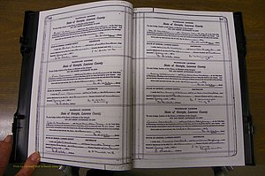 Laurens Co, GA, Marriages Book P, 1915 - 1924, White, P 308-309.JPG