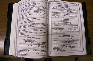 Laurens Co, GA, Marriages Book P, 1915 - 1924, White, P 398-399.JPG
