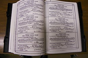 Laurens Co, GA, Marriages Book P, 1915 - 1924, White, P 414-415.JPG