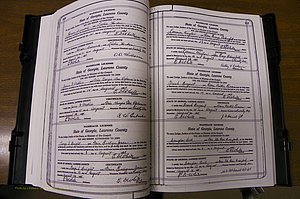 Laurens Co, GA, Marriages Book P, 1915 - 1924, White, P 416-417.JPG