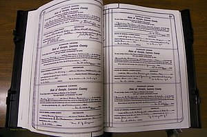 Laurens Co, GA, Marriages Book P, 1915 - 1924, White, P 418-419.JPG
