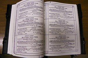 Laurens Co, GA, Marriages Book P, 1915 - 1924, White, P 422-423.JPG