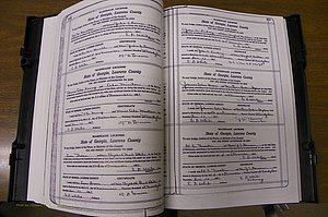 Laurens Co, GA, Marriages Book P, 1915 - 1924, White, P 434-435.JPG