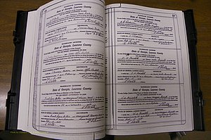 Laurens Co, GA, Marriages Book P, 1915 - 1924, White, P 436-437.JPG