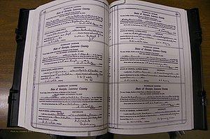 Laurens Co, GA, Marriages Book P, 1915 - 1924, White, P 484-485.JPG