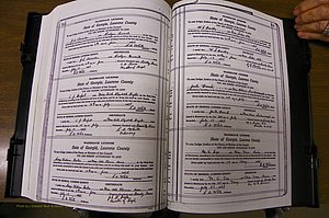 Laurens Co, GA, Marriages Book P, 1915 - 1924, White, P 582-583.JPG