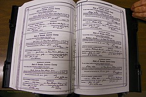 Laurens Co, GA, Marriages Book P, 1915 - 1924, White, P 584-585.JPG