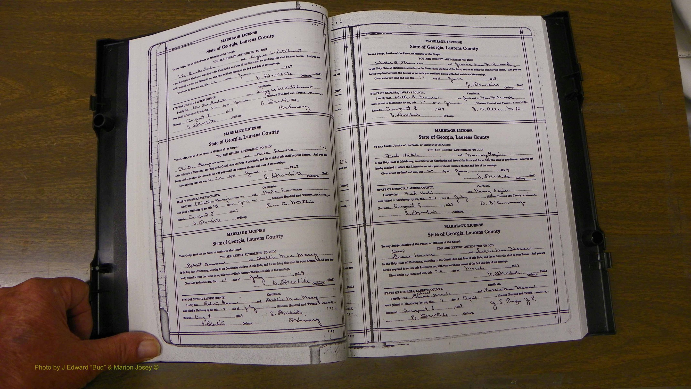 Laurens Co, GA, Marriages Book T, 1929 - 1938, Colored, P 008-009.JPG
