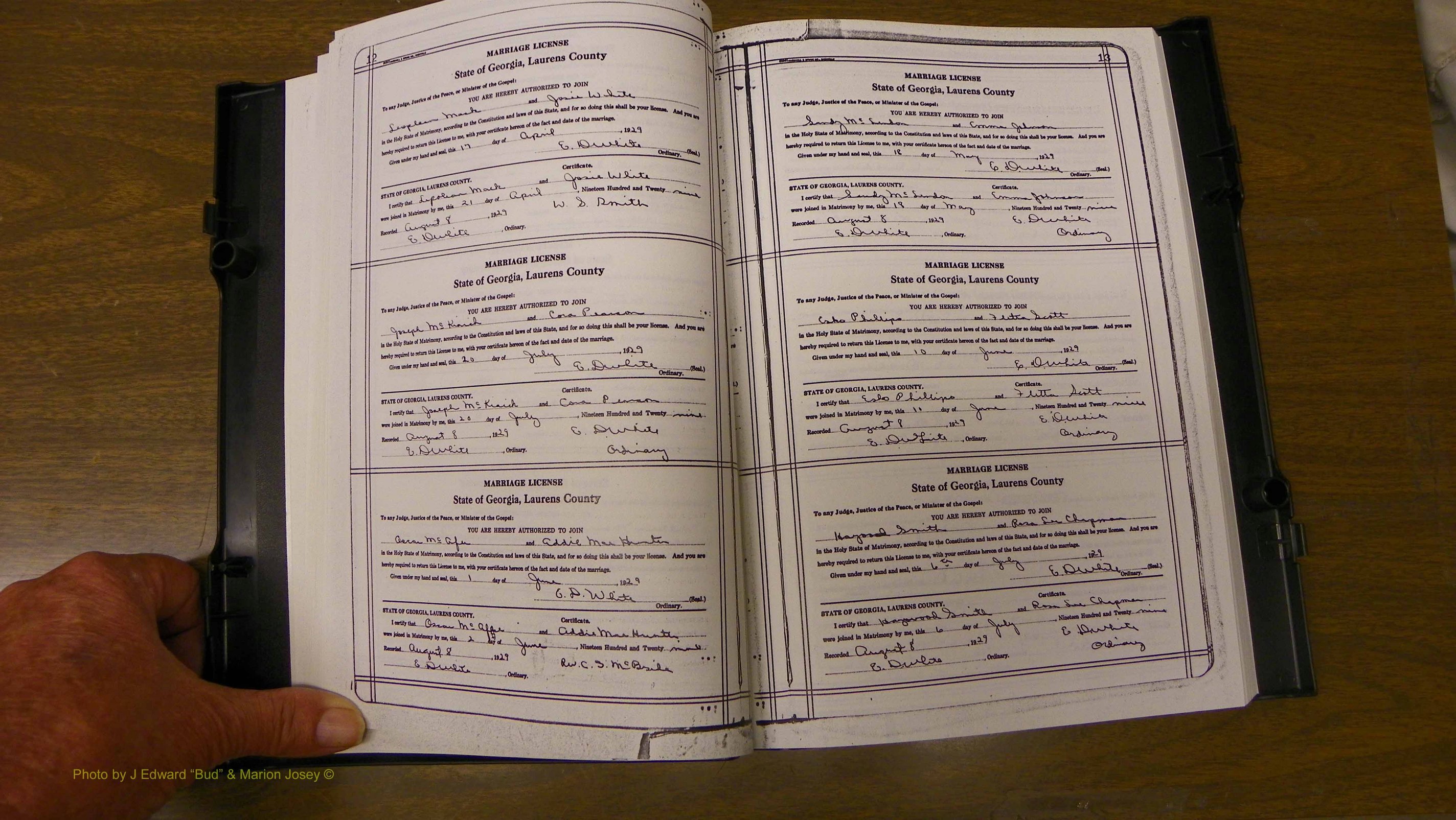 Laurens Co, GA, Marriages Book T, 1929 - 1938, Colored, P 012-013.JPG