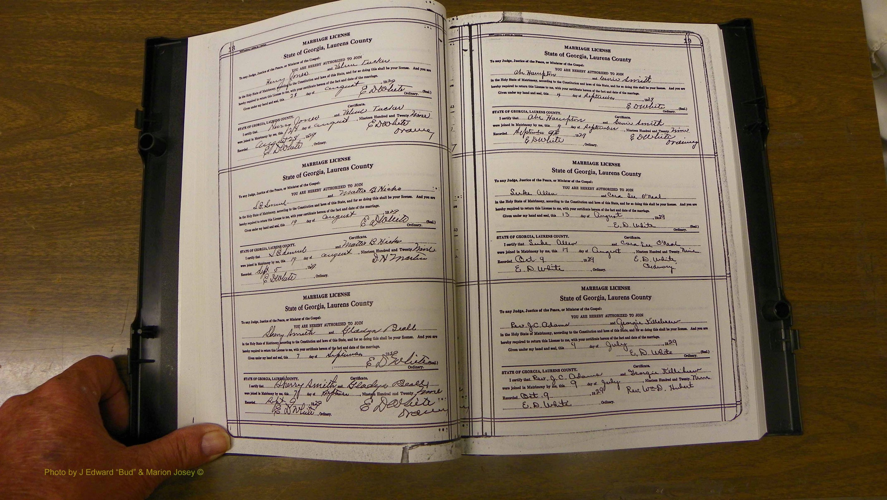 Laurens Co, GA, Marriages Book T, 1929 - 1938, Colored, P 018-019.JPG