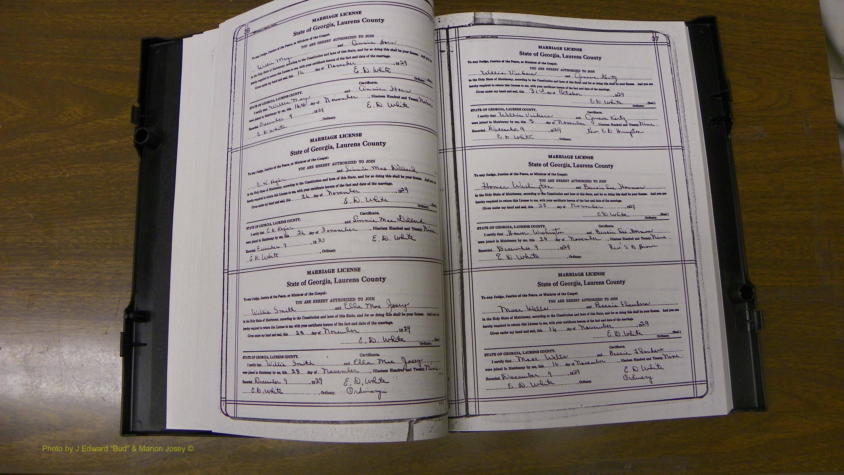 Laurens Co, GA, Marriages Book T, 1929 - 1938, Colored, P 036-037.JPG