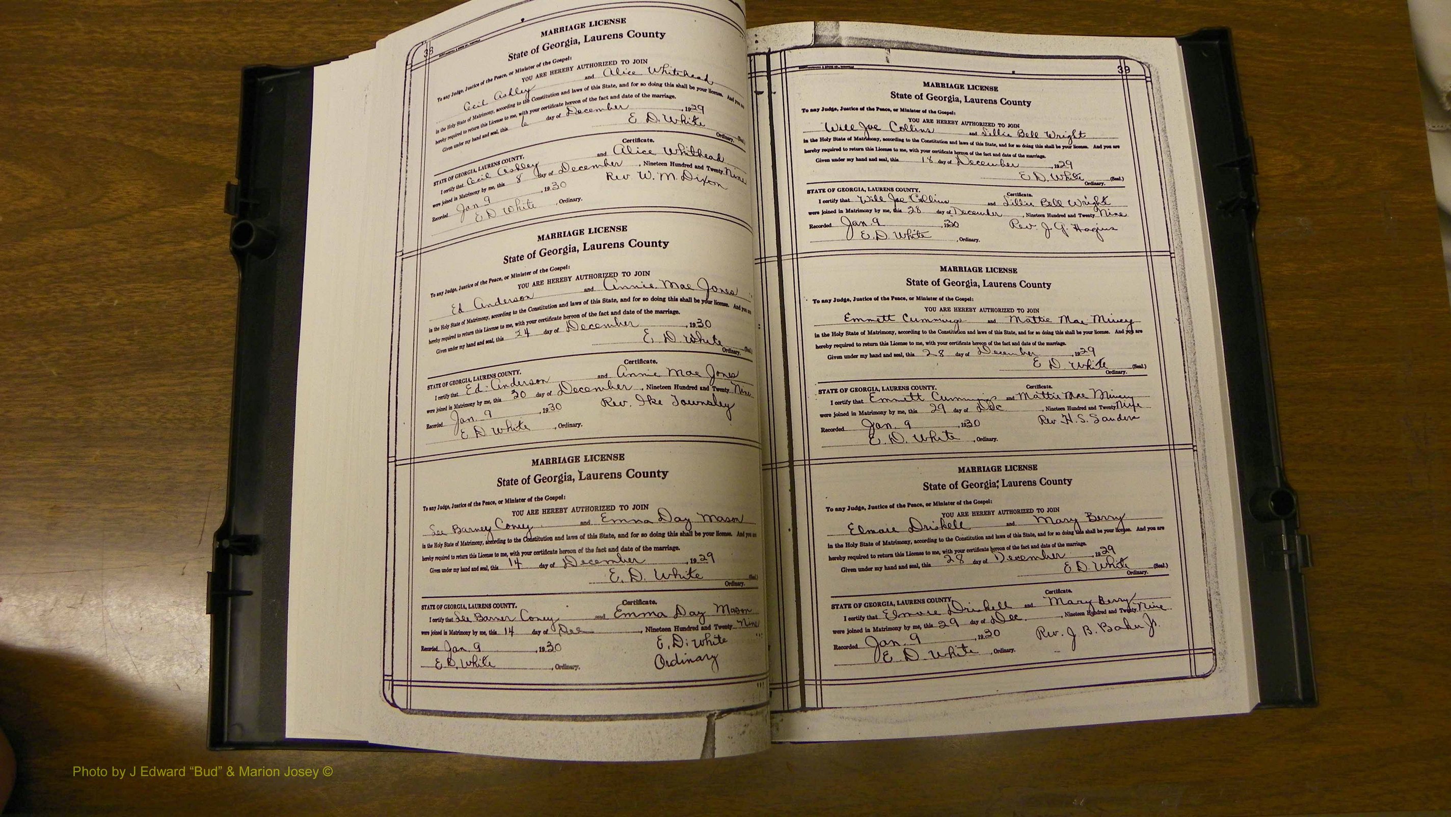 Laurens Co, GA, Marriages Book T, 1929 - 1938, Colored, P 038-039.JPG