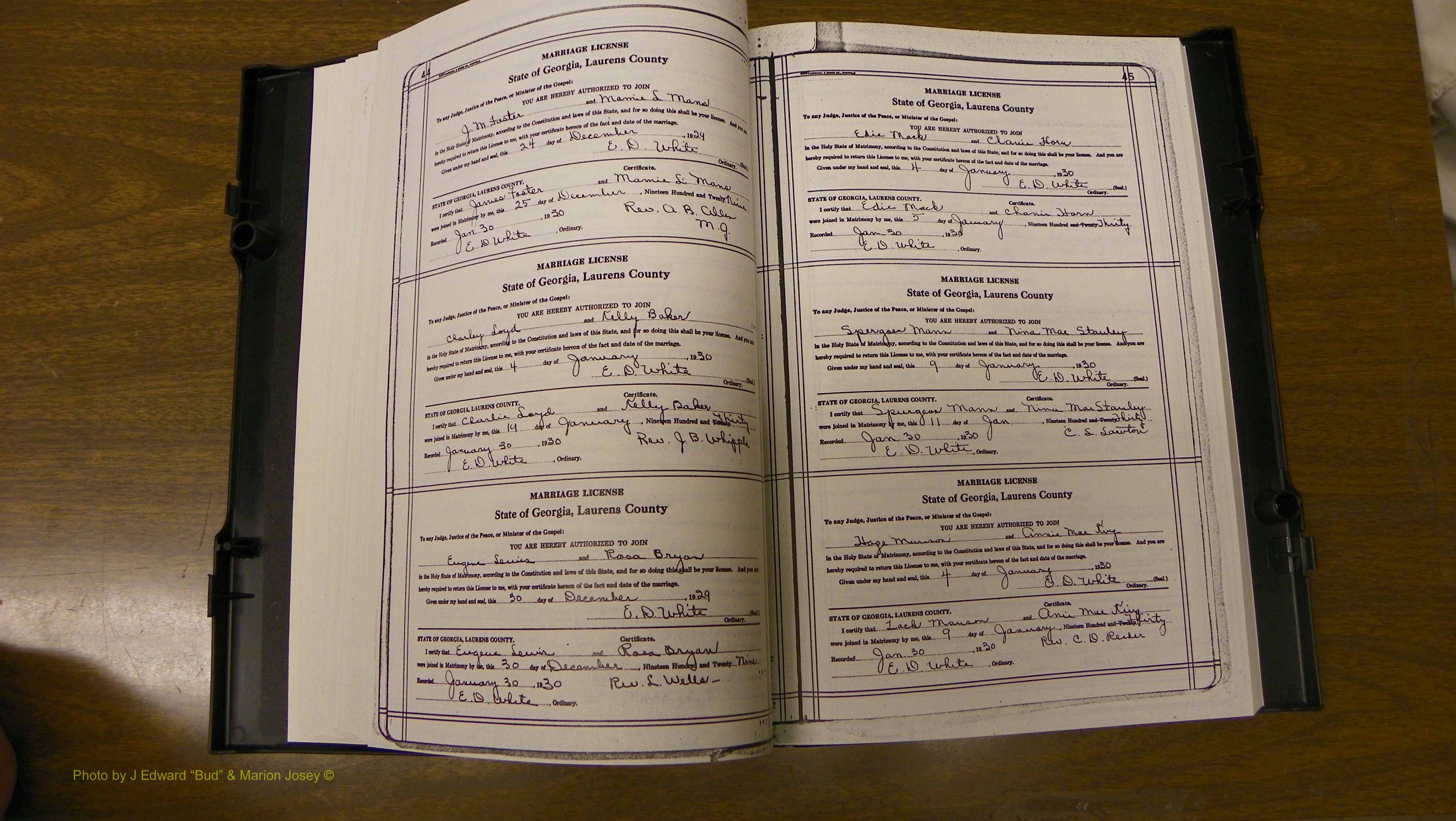 Laurens Co, GA, Marriages Book T, 1929 - 1938, Colored, P 044-045.JPG