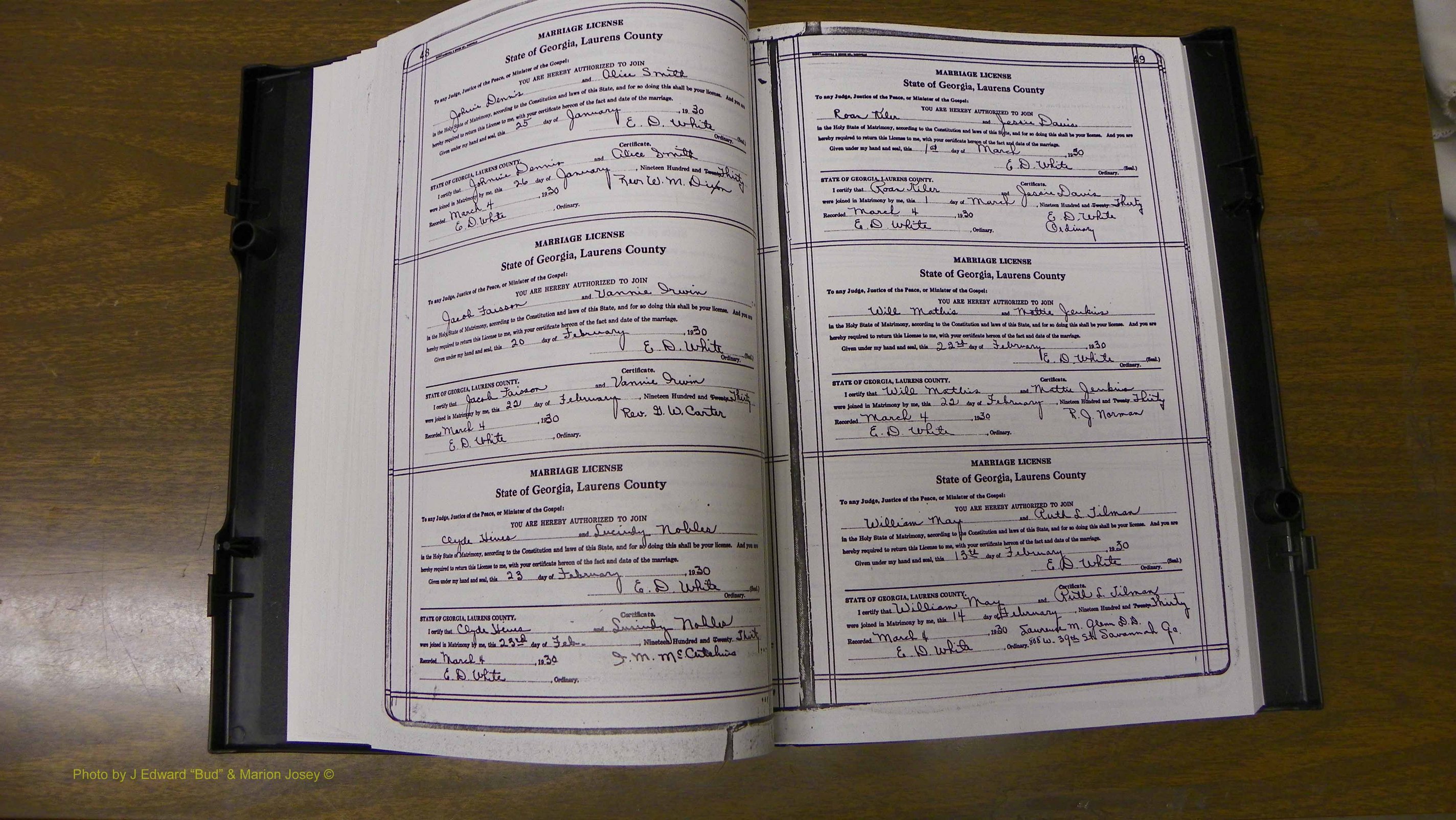 Laurens Co, GA, Marriages Book T, 1929 - 1938, Colored, P 048-049.JPG