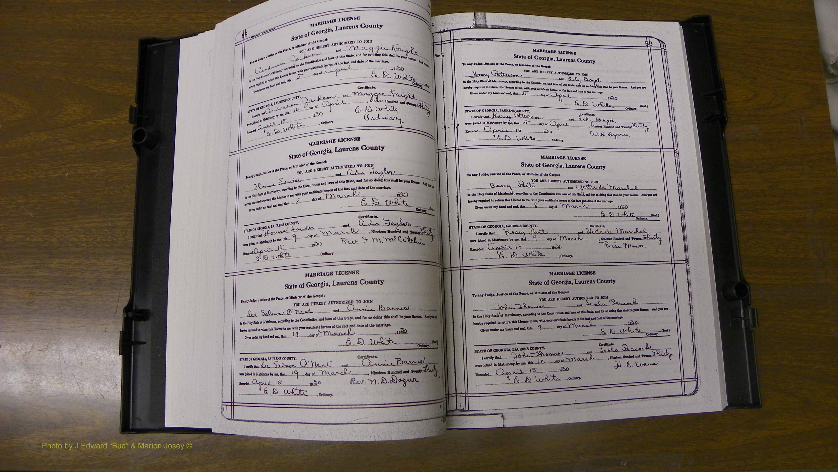 Laurens Co, GA, Marriages Book T, 1929 - 1938, Colored, P 058-059.JPG