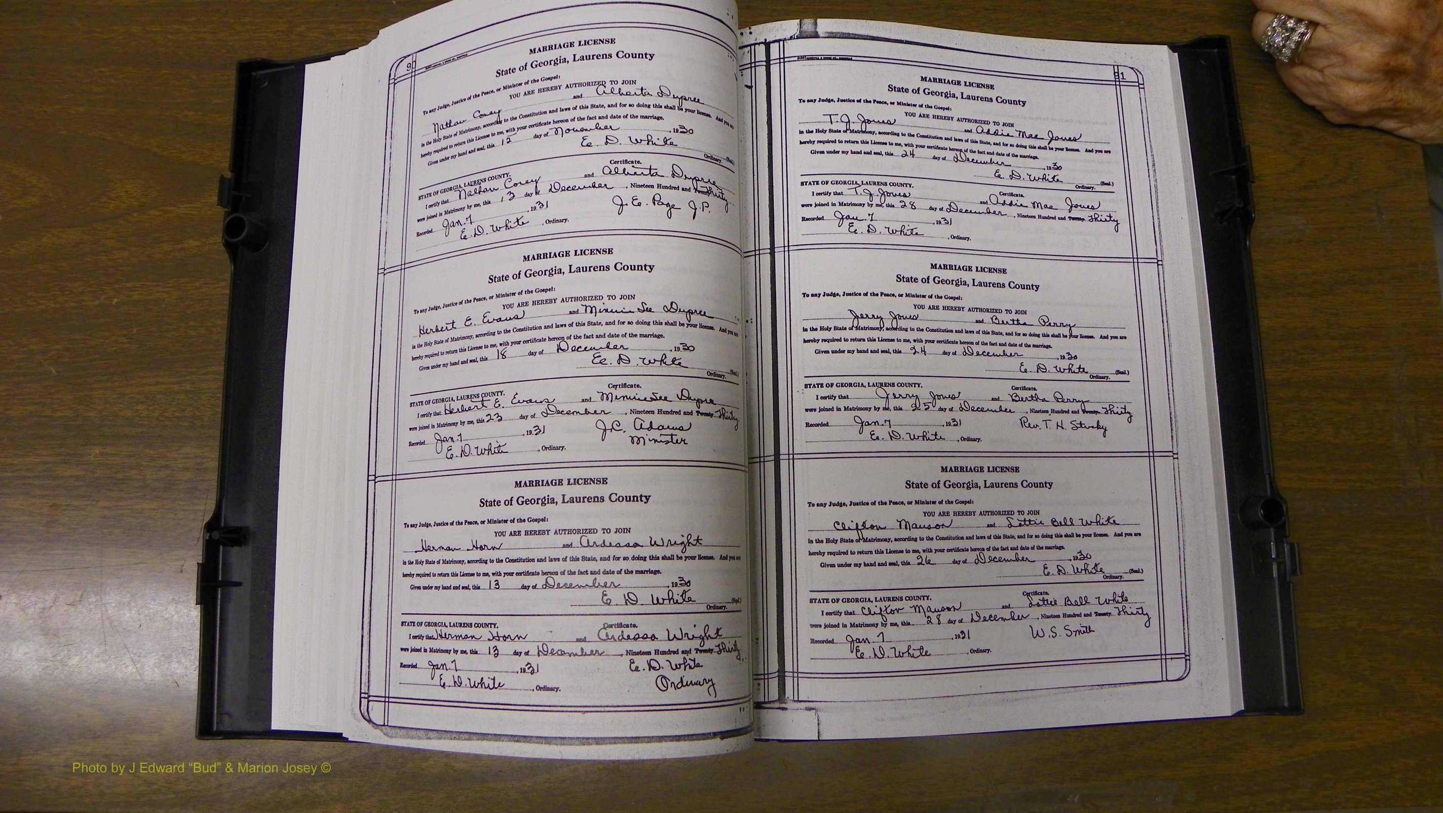 Laurens Co, GA, Marriages Book T, 1929 - 1938, Colored, P 090-091.JPG
