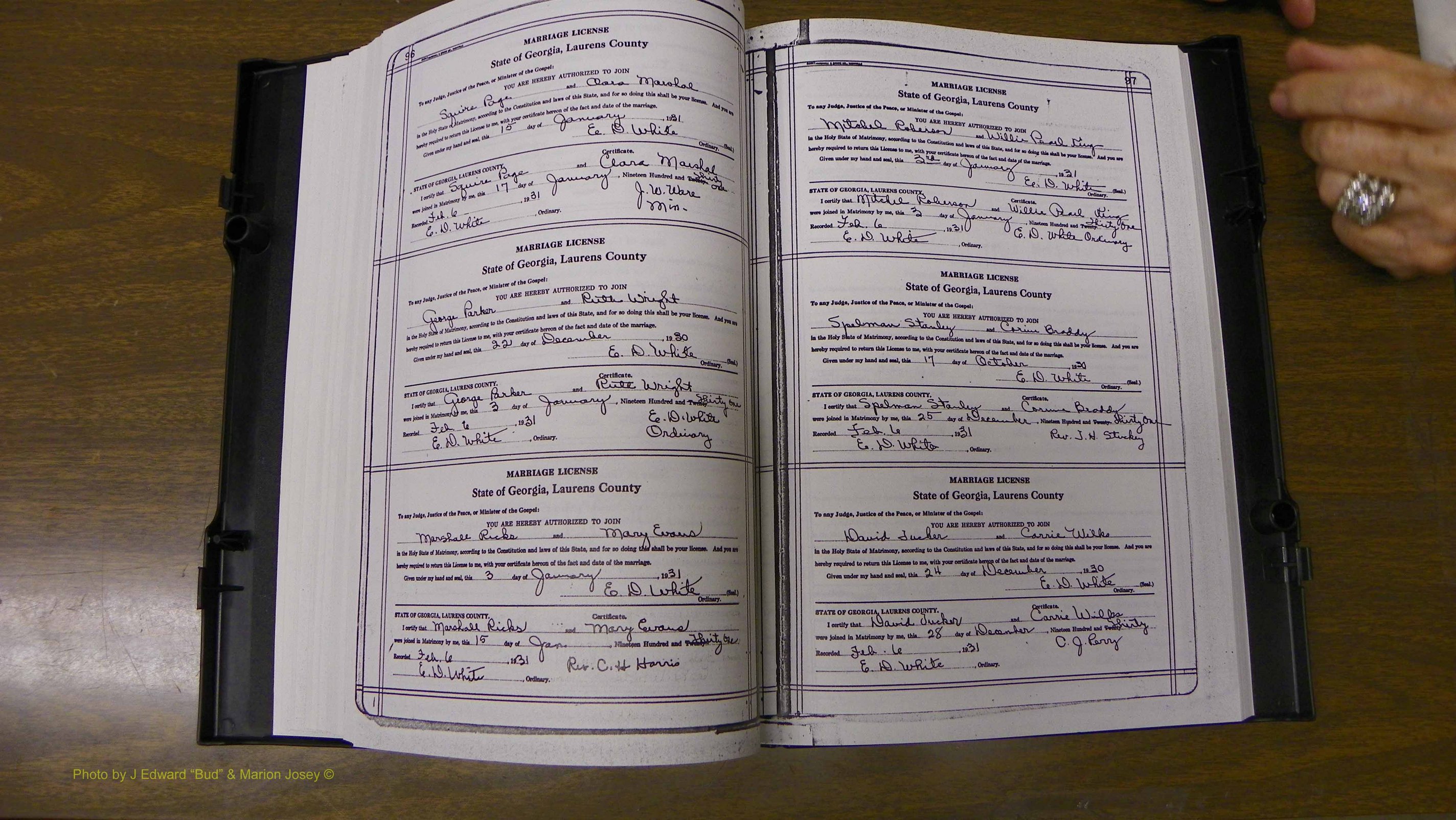 Laurens Co, GA, Marriages Book T, 1929 - 1938, Colored, P 096-097.JPG