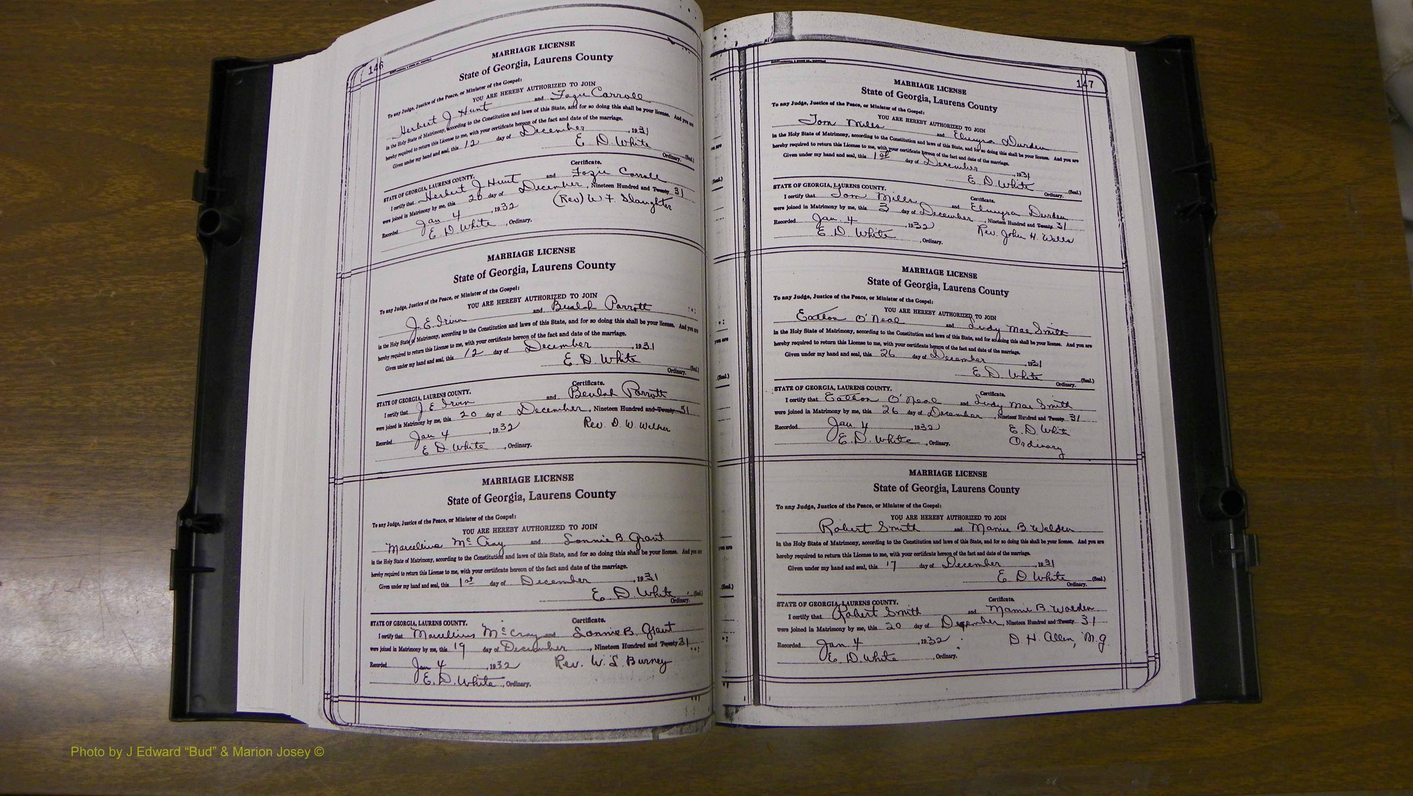 Laurens Co, GA, Marriages Book T, 1929 - 1938, Colored, P 146-147.JPG