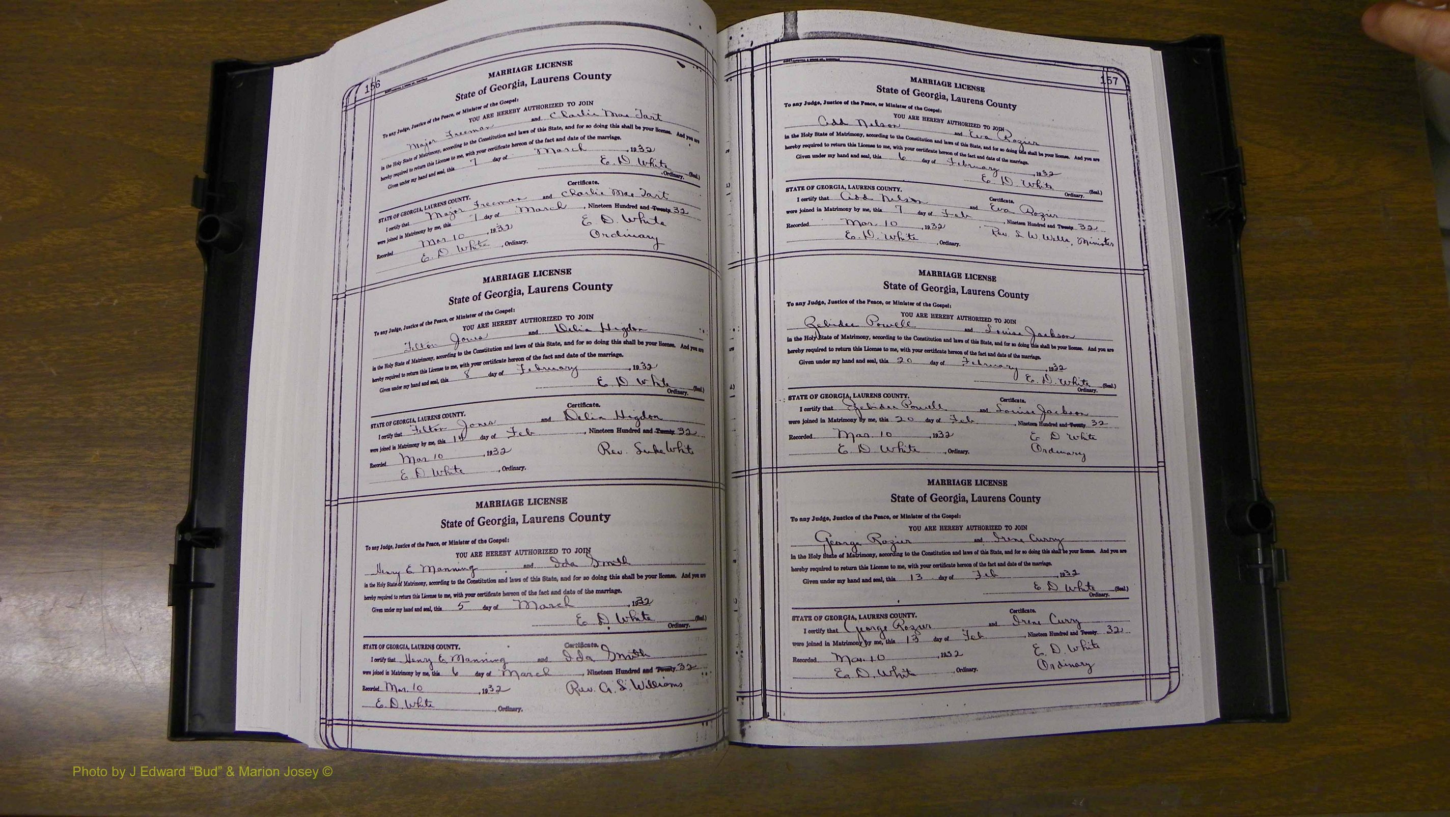 Laurens Co, GA, Marriages Book T, 1929 - 1938, Colored, P 156-157.JPG