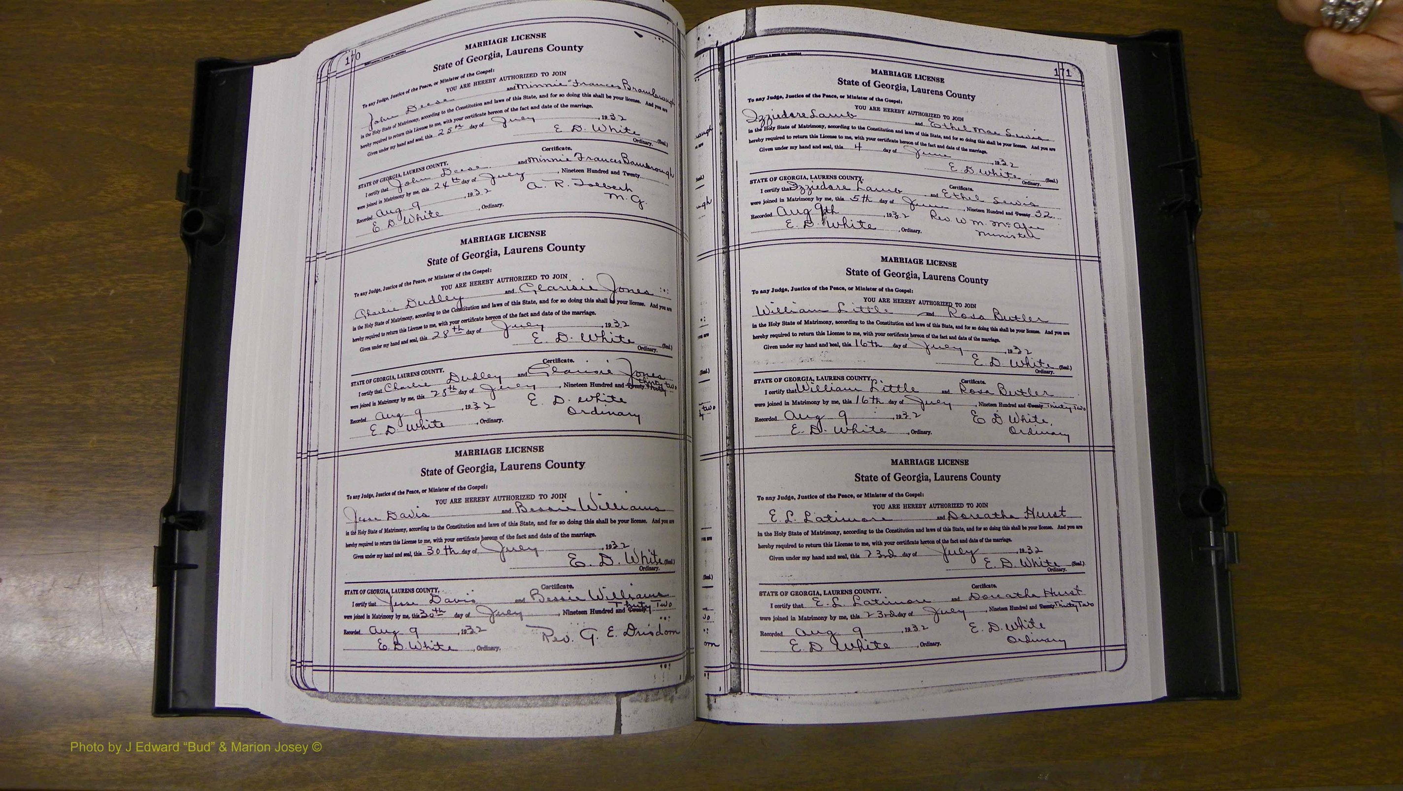 Laurens Co, GA, Marriages Book T, 1929 - 1938, Colored, P 170-171.JPG
