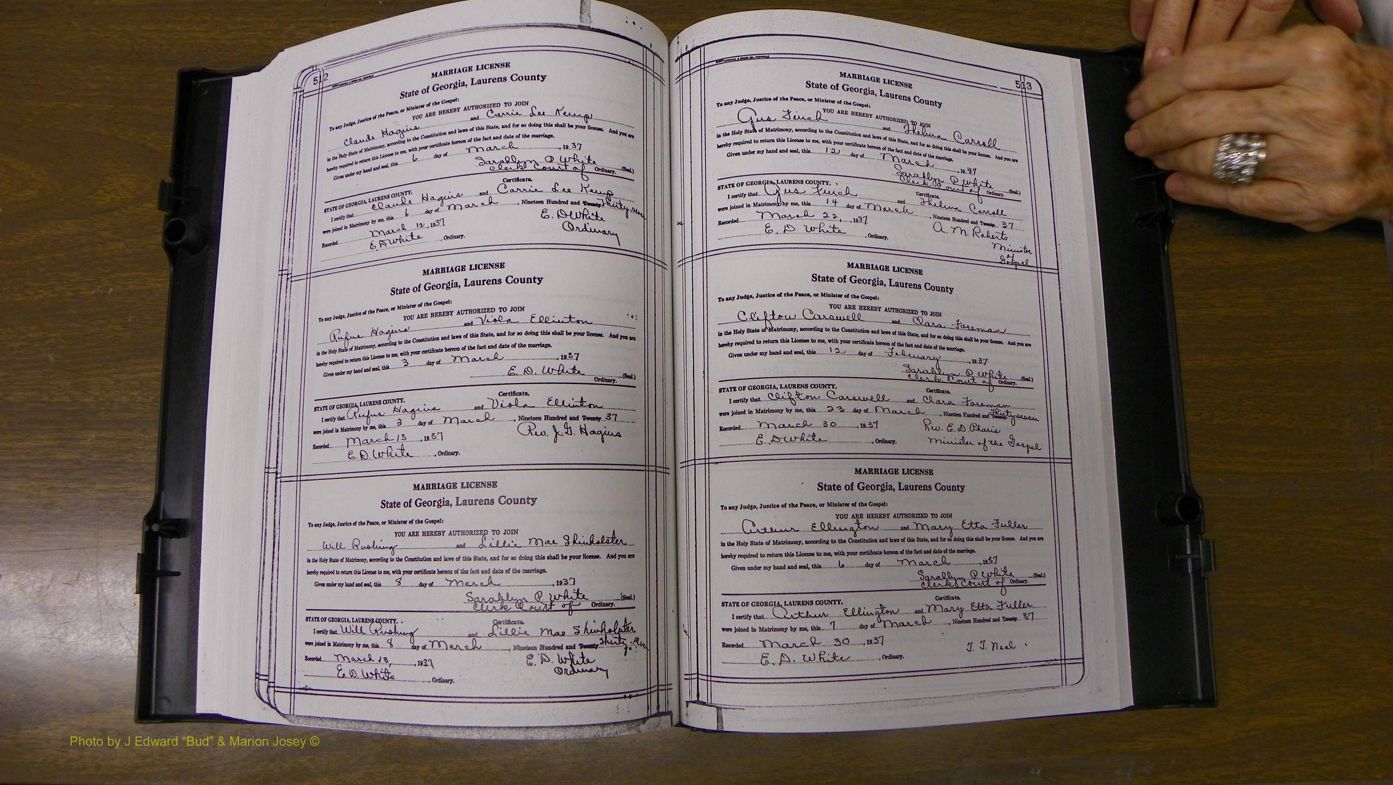 Laurens Co, GA, Marriages Book T, 1929 - 1938, Colored, P 512-513.JPG