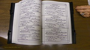 Laurens Co, GA, Marriages Book W, 1944 - 1955, White, P 140-141.JPG