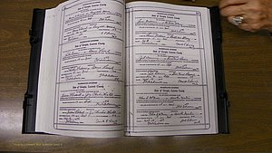 Laurens Co, GA, Marriages Book W, 1944 - 1955, White, P 144-145.JPG