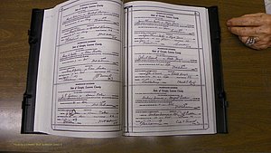 Laurens Co, GA, Marriages Book W, 1944 - 1955, White, P 156-157.JPG