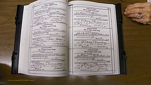 Laurens Co, GA, Marriages Book W, 1944 - 1955, White, P 164-165.JPG