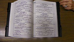 Laurens Co, GA, Marriages Book W, 1944 - 1955, White, P 172-173.JPG