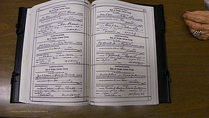 Laurens Co, GA, Marriages Book W, 1944 - 1955, White, P 222-223.JPG