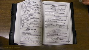 Laurens Co, GA, Marriages Book W, 1944 - 1955, White, P 422-423.JPG