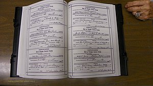 Laurens Co, GA, Marriages Book W, 1944 - 1955, White, P 522-523.JPG