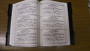 Laurens Co, GA, Marriages Book W, 1944 - 1955, White, P 552-553.JPG