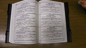 Laurens Co, GA, Marriages Book W, 1944 - 1955, White, P 574-575.JPG