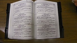 Laurens Co, GA, Marriages Book W, 1944 - 1955, White, P 584-585.JPG