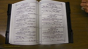 Laurens Co, GA, Marriages Book W, 1944 - 1955, White, P 592-593.JPG