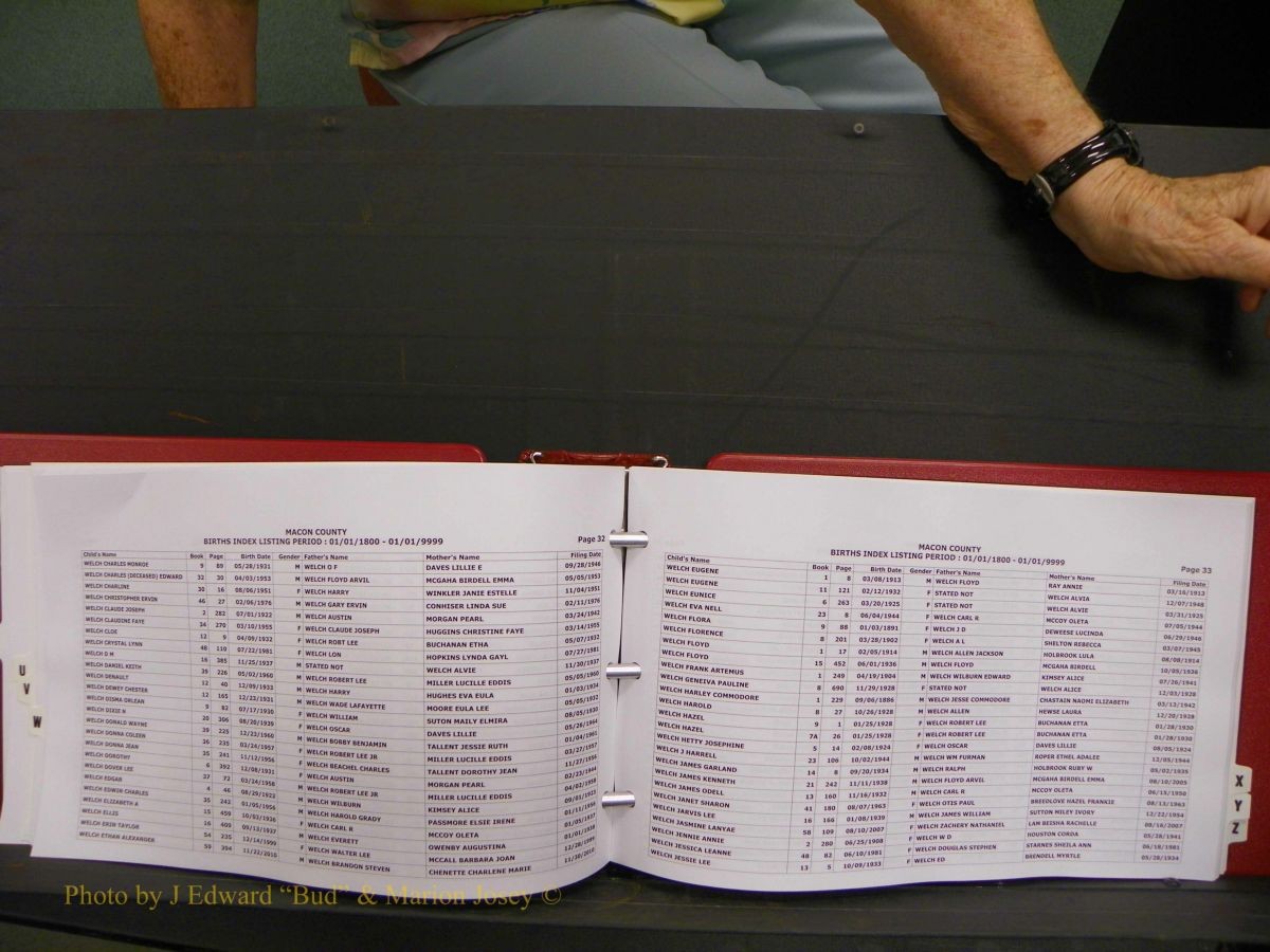 Macon Births, A-Z, 1915-2008 631.JPG